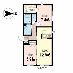2階の間取り図