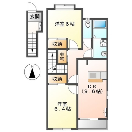2階の間取り図