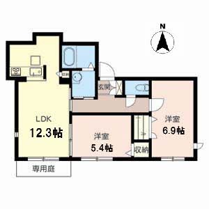 1階の間取り図