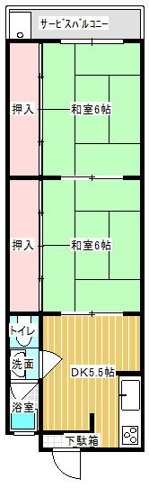 2階の間取り図