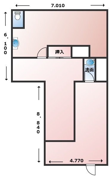 1階の間取り図