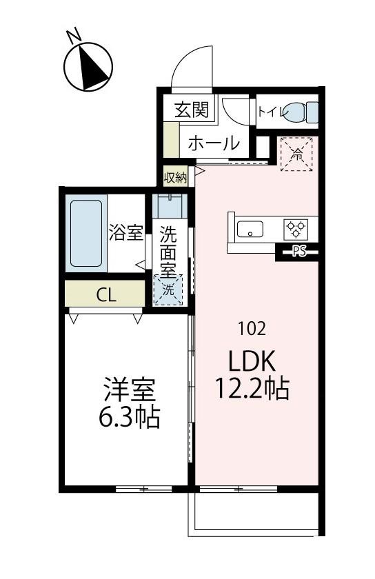 1階の間取り図
