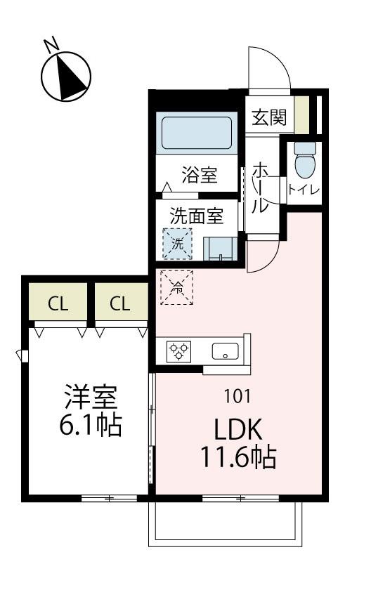 1階の間取り図