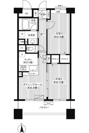5階の間取り図
