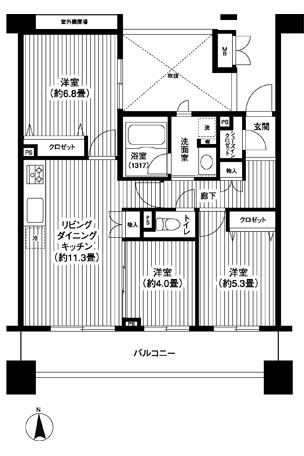 5階の間取り図
