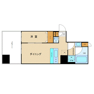 6階の間取り図