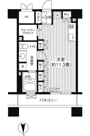 2階の間取り図