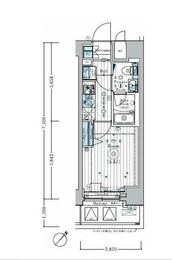 2階の間取り図