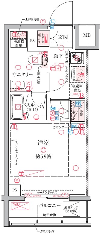 7階の間取り図