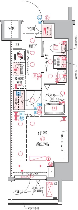 9階の間取り図