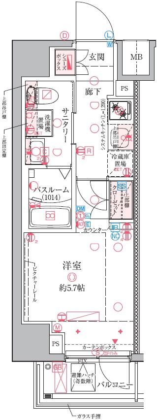 7階の間取り図