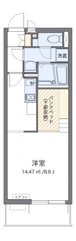 代表的な間取のため実際の間取とは異なる場合があります