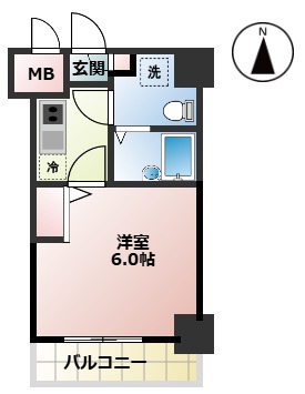 物件の間取り図です。