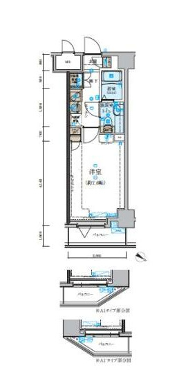 リヴシティ関内 ＊反転タイプの間取りです