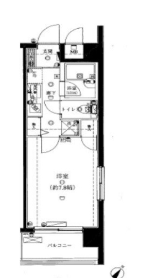 ライジングプレイス西横浜 間取りは反転タイプです