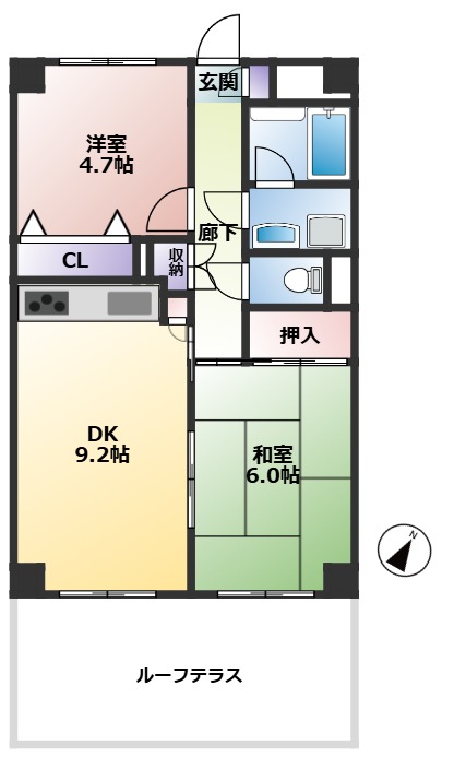 物件の間取り図です。