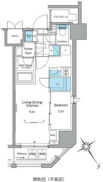 13階の間取り図