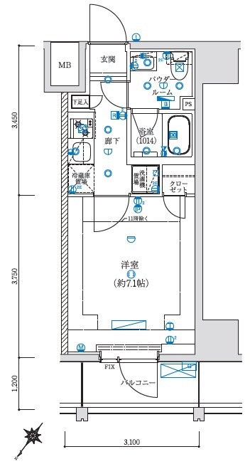 5階の間取り図