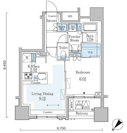 10階の間取り図
