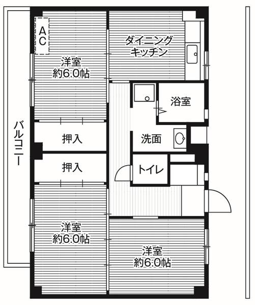 1階の間取り図