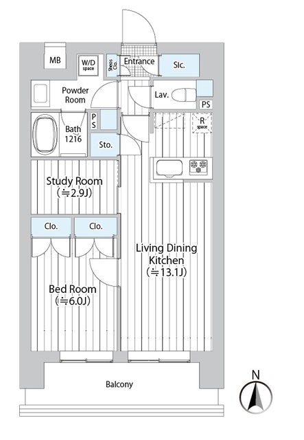 2階の間取り図