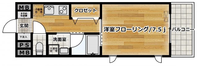 1階の間取り図