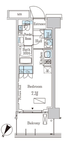 8階の間取り図