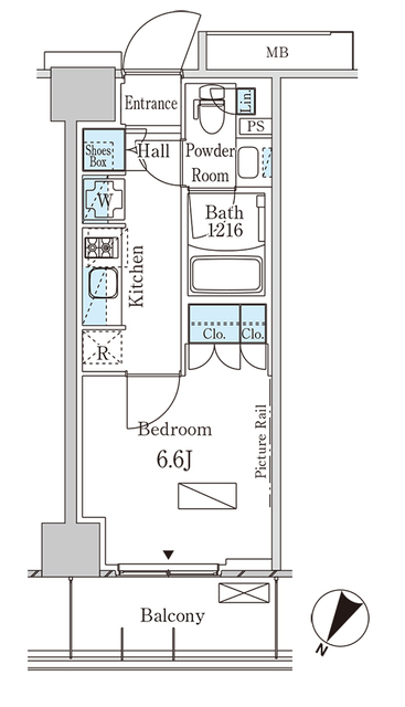4階の間取り図