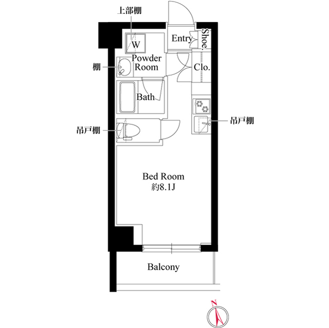 4階の間取り図