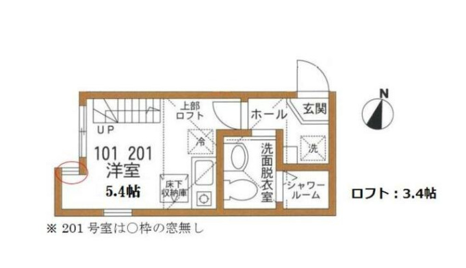 1階の間取り図
