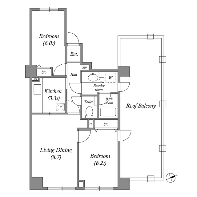 4階の間取り図