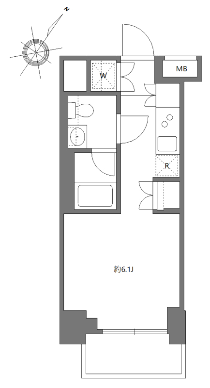 4階の間取り図