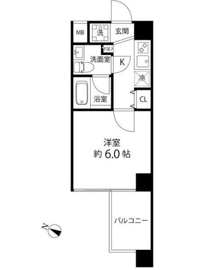 4階の間取り図