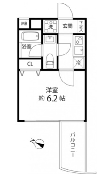 6階の間取り図