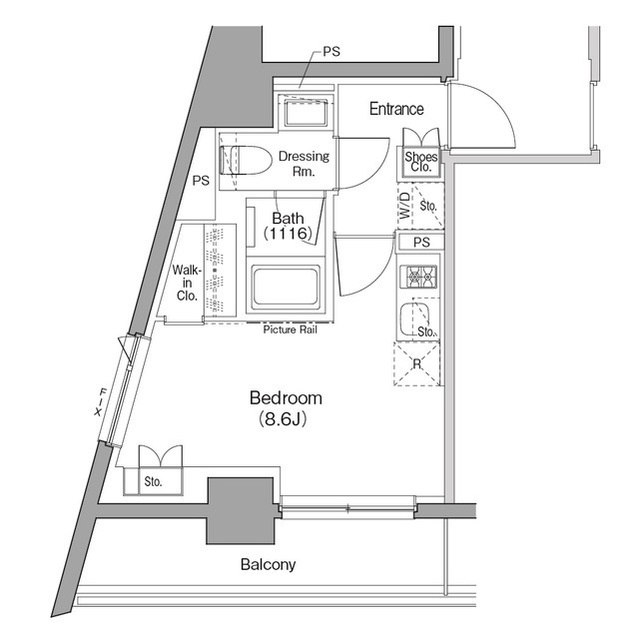 6階の間取り図