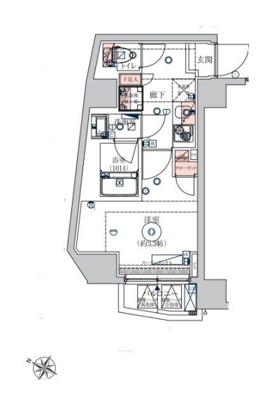 4階の間取り図
