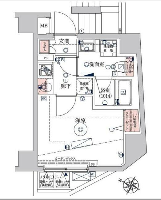 6階の間取り図