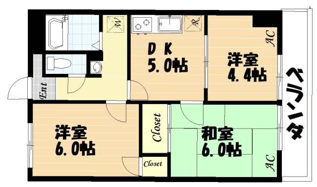 8階の間取り図
