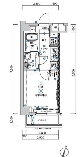 6階の間取り図