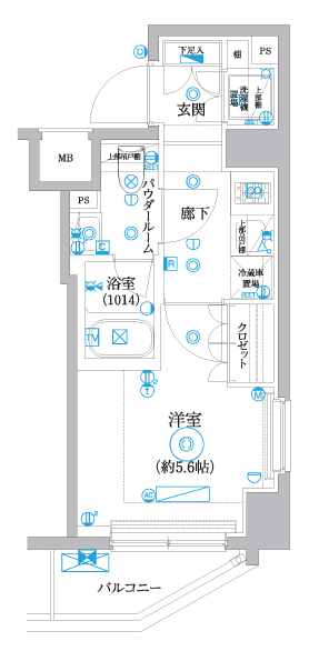 6階の間取り図
