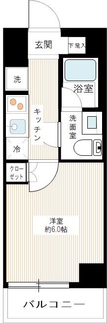 6階の間取り図