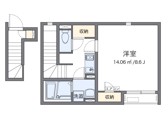 2階の間取り図