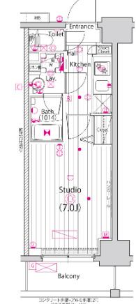 2階の間取り図