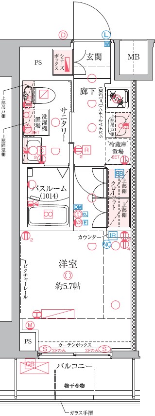 9階の間取り図
