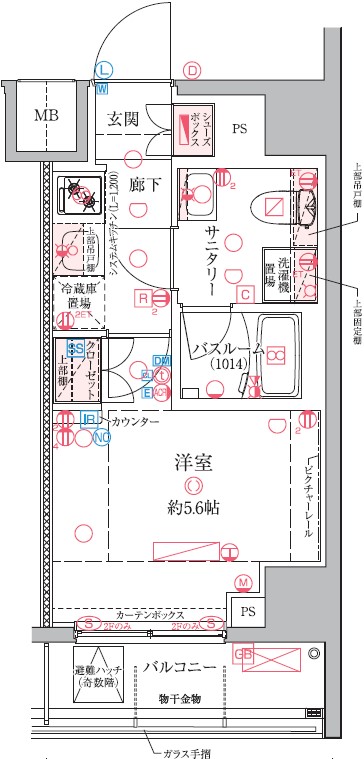 8階の間取り図