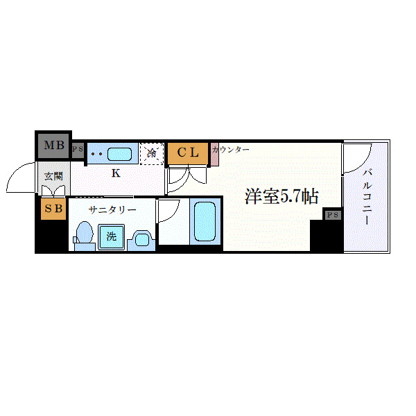 2階の間取り図