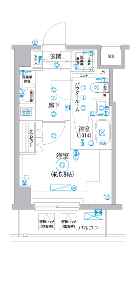 2階の間取り図