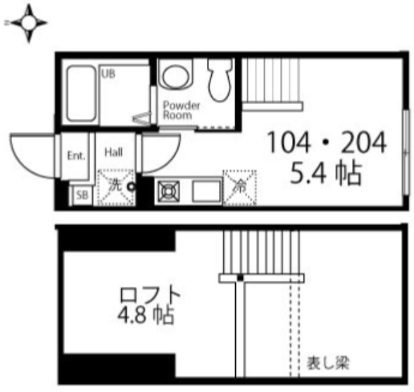1階の間取り図