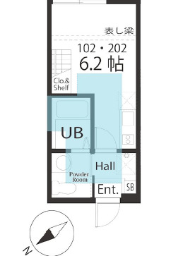 ハーミットクラブハウスROCCA B棟
