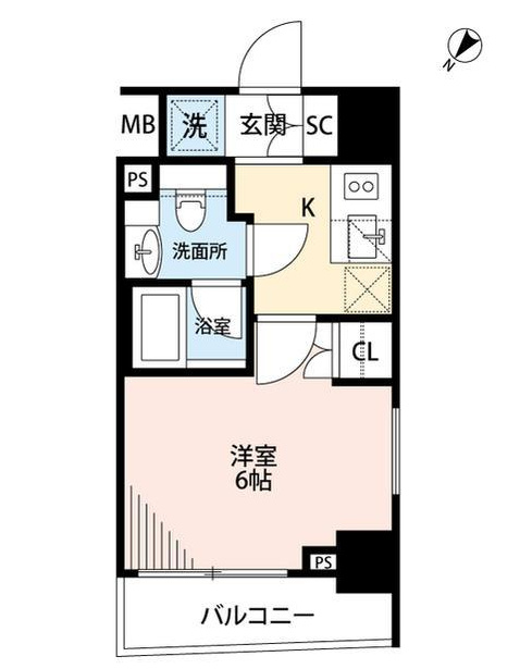 6階の間取り図